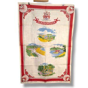 Vintage Pure Scarborough Anderson & Flintoff Made in Ireland Fast Colors Linen